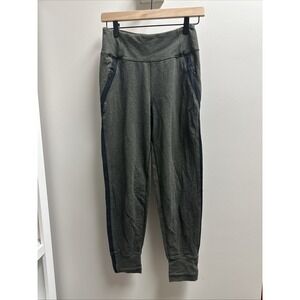 Lululemon Joggers Sweatpants French Terry Women's‎ Size 4 Olive Green Stripe Gym